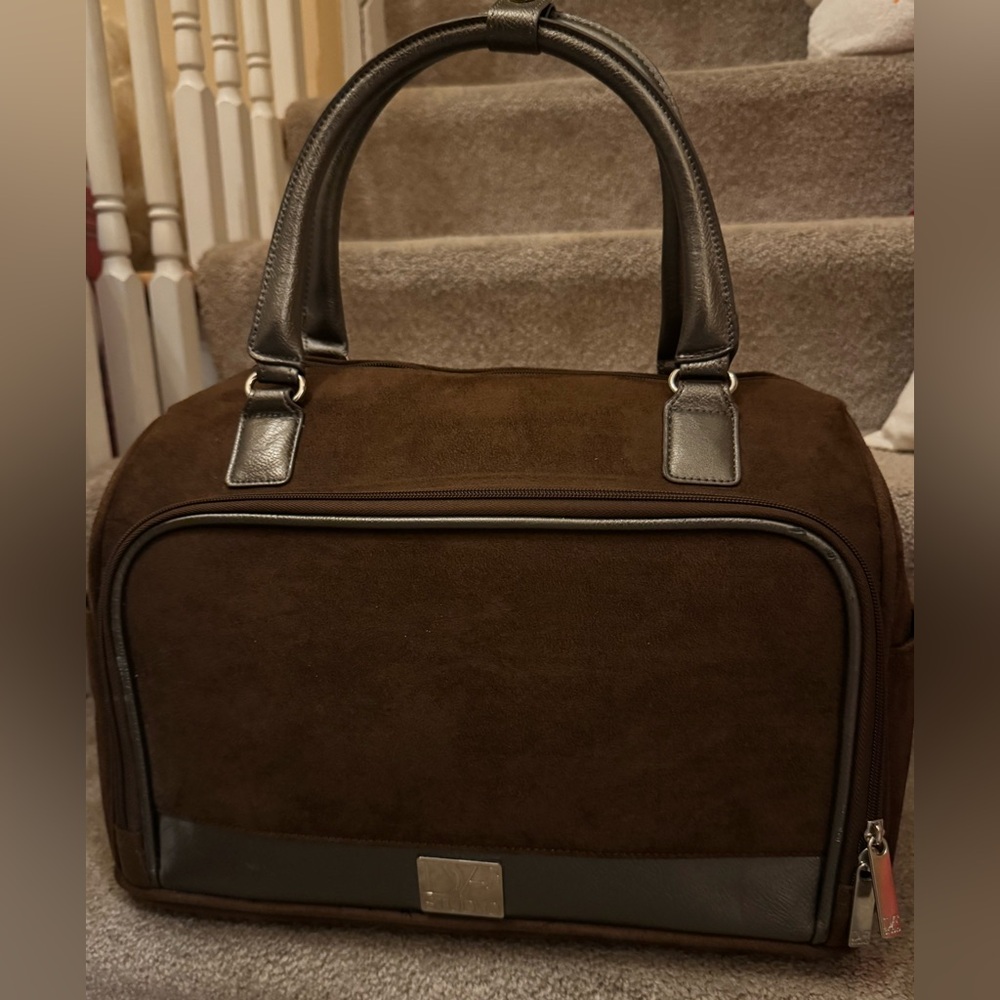 Diane Von Furstenberg Structured Overnight Bag in Brown